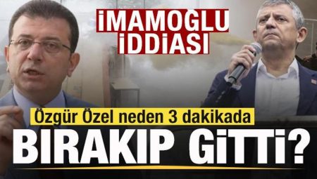 Özgür Özel neden 3 dakikada bıraktı gitti? İmamoğlu tezi